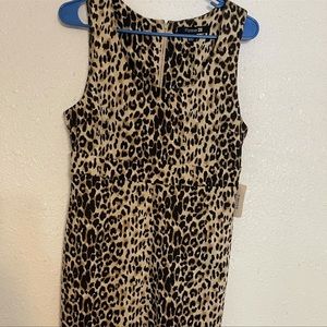 Forever21 leopard fitted dress. NWT